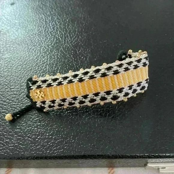 Tory Burch pattern webbing bracelet NWOT Very rare - Picture 8 of 9
